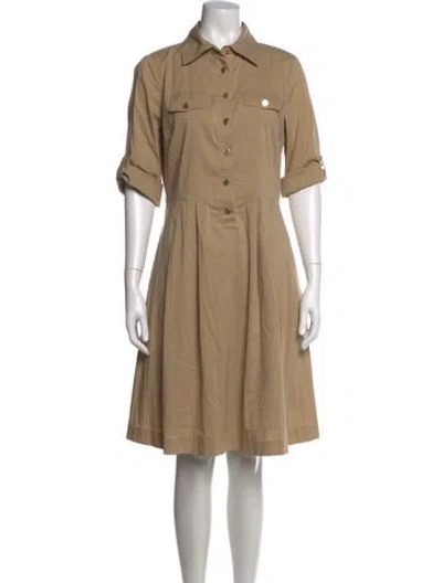 Pre-owned Tory Burch Knee-length Dress In Neutrals
