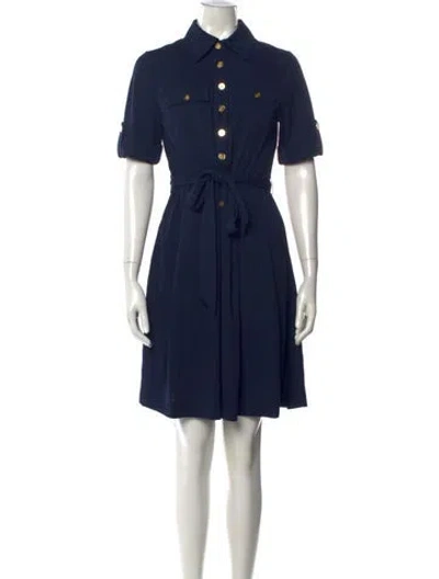Pre-owned Tory Burch Knee-length Dress W/ Tags In Blue