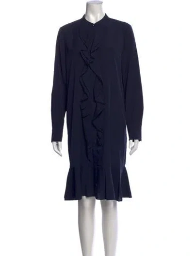 Pre-owned Tory Burch Knee-length Dress W/ Tags In Blue