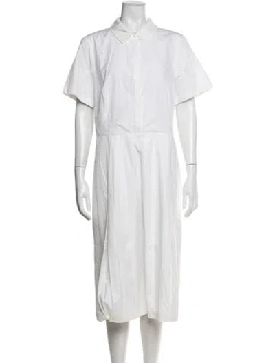 Pre-owned Tory Burch Knee-length Dress In White