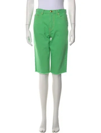 Pre-owned Tory Burch Knee-length Shorts In Green