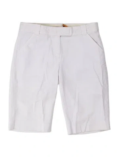 Pre-owned Tory Burch Knee-length Shorts In White