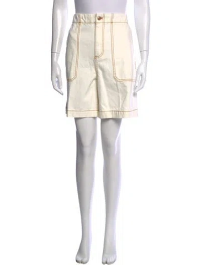 Pre-owned Tory Burch Knee-length Shorts In White