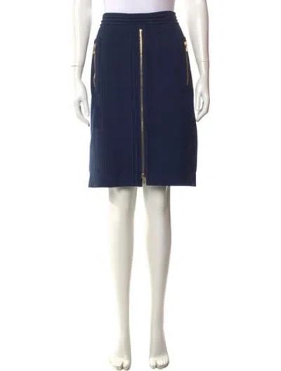 Pre-owned Tory Burch Knee-length Skirt In Blue