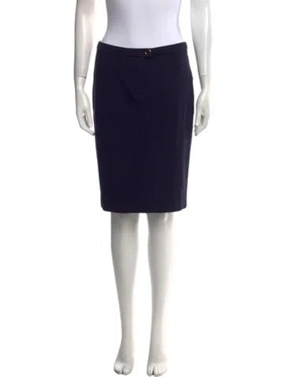 Pre-owned Tory Burch Knee-length Skirt In Blue