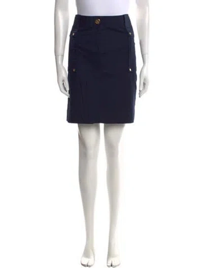 Pre-owned Tory Burch Knee-length Skirt In Blue