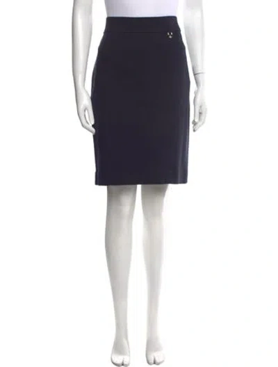 Pre-owned Tory Burch Knee-length Skirt In Blue