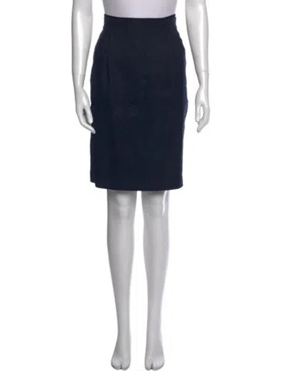 Pre-owned Tory Burch Knee-length Skirt In Blue