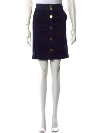 Pre-owned Tory Burch Knee-length Skirt In Blue