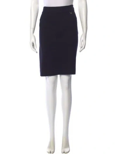 Pre-owned Tory Burch Knee-length Skirt In Blue