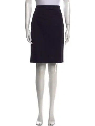Pre-owned Tory Burch Knee-length Skirt In Blue
