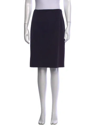 Pre-owned Tory Burch Knee-length Skirt In Blue