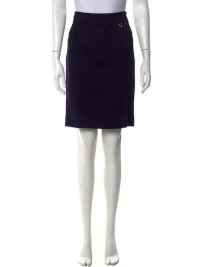 Pre-owned Tory Burch Knee-length Skirt In Blue