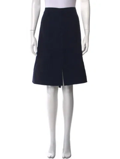 Pre-owned Tory Burch Knee-length Skirt In Blue