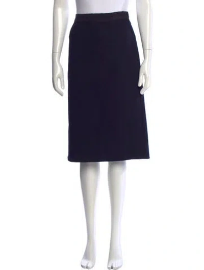Pre-owned Tory Burch Knee-length Skirt In Blue