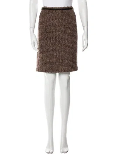 Pre-owned Tory Burch Knee-length Skirt In Brown