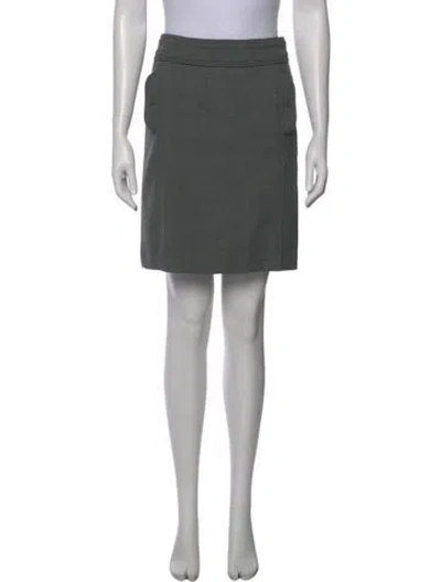 Pre-owned Tory Burch Knee-length Skirt In Gray