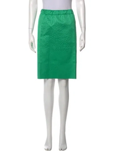Pre-owned Tory Burch Knee-length Skirt In Green