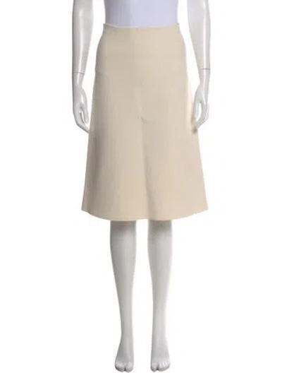 Pre-owned Tory Burch Knee-length Skirt In Neutral