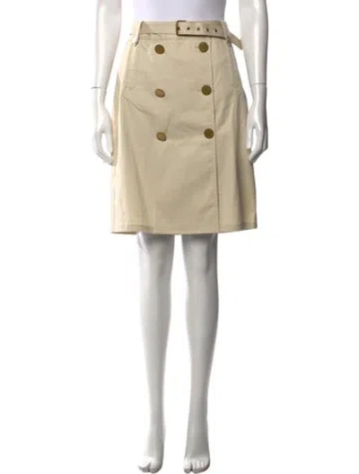 Pre-owned Tory Burch Knee-length Skirt In Neutral