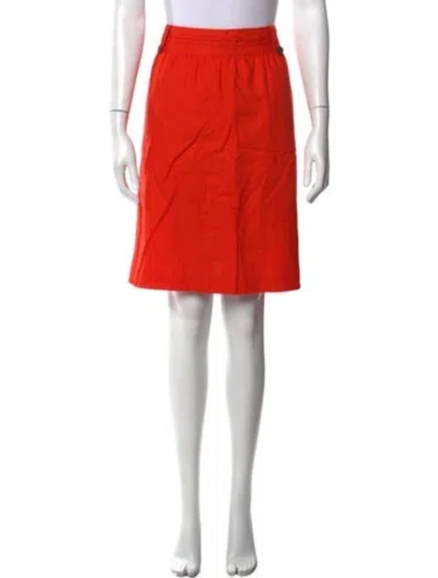 Pre-owned Tory Burch Knee-length Skirt In Orange
