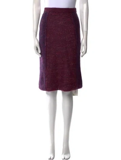 Pre-owned Tory Burch Knee-length Skirt In Purple