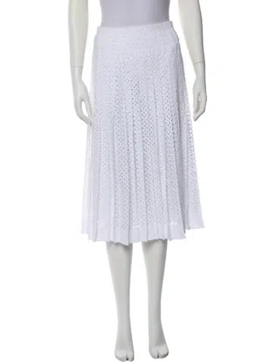 Pre-owned Tory Burch Knee-length Skirt In White