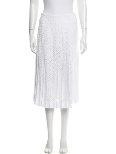 Pre-owned Tory Burch Knee-length Skirt In White