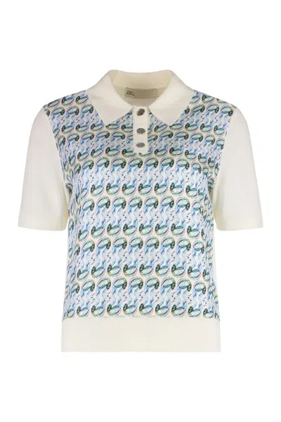 TORY BURCH TORY BURCH KNITTED WOOL POLO SHIRT
