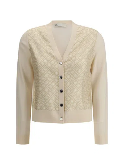 Tory Burch Knitwear In Beige