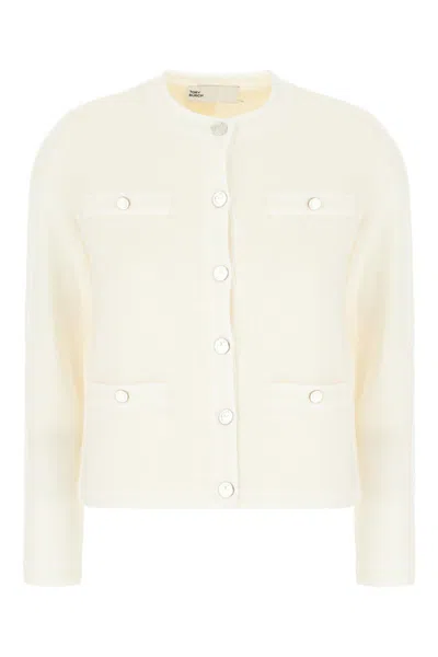 Tory Burch Knitwear In Light New Ivory White Asparagus
