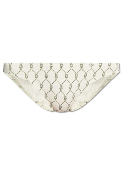 Tory Burch Printed Bikini Bottoms In Multi