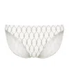 Tory Burch Knot-print Bikini Bottoms In White