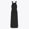 Tory Burch Knotted Crepe Dress In Black
