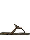 Tory Burch Miller Knotted Crystal Sandals Cocoa In Brown