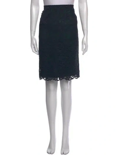 Pre-owned Tory Burch Lace Pattern Knee-length Skirt In Multi