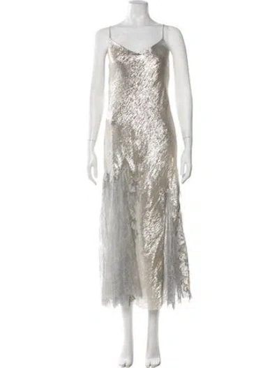 Pre-owned Tory Burch Lace Pattern Midi Length Dress