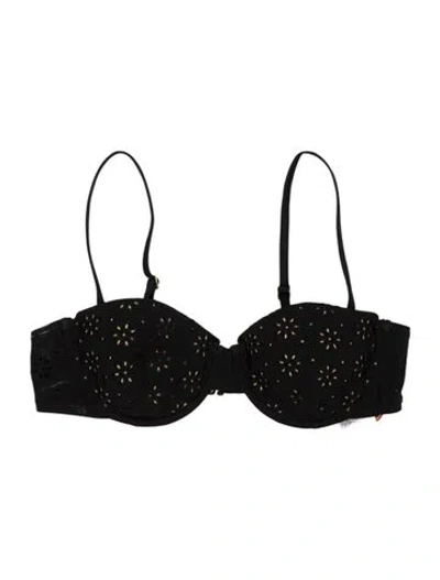 Pre-owned Tory Burch Lace Pattern Top W/ Tags In Black