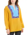 Tory Burch Lace Silk Tunic In Orange