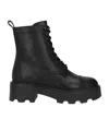 Tory Burch Amphibian Boots With Chunky Sole And Pull Tab In Black