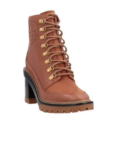 Tory Burch Lace-up Ankle Boots In White