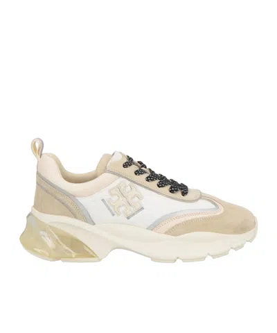 Tory Burch Lace-up Logo Sneakers In Multi