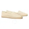Tory Burch Ladies Gardenia T Monogram Platform Espadrilles
