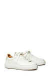 Tory Burch Ladybug Bicolor Leather Low-top Sneakers In Purity / White / Rose Gold