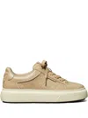 Shop Tory Burch Ladybug Sneakers In Neutrals