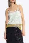 Tory Burch Sequined Vest In White