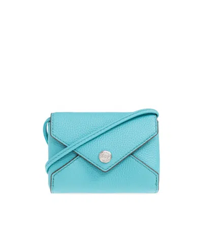 Tory Burch Lanyard Cardholder In Blue