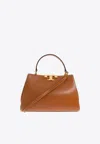 Tory Burch Large Eleanor Leather Top Handle Bag In Brown