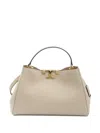 Tory Burch Large Eleanor Leather Tote Bag In Neutral