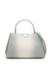 Tory Burch Large Eleanor Lizard Satchel In Blue